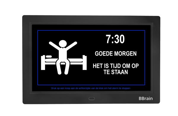 Digitale dementieklok - Kalenderklok - Wit