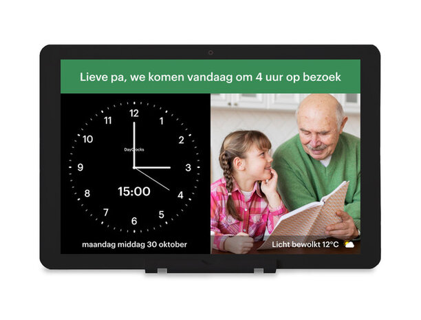 'DayClock Generations 10' - Kalenderklok | Contact en zorg op afstand