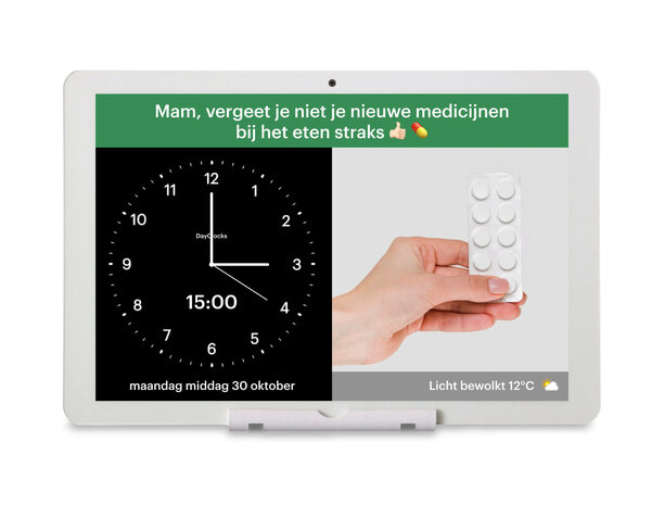 'DayClock Generations 10' - Kalenderklok | Contact en zorg op afstand