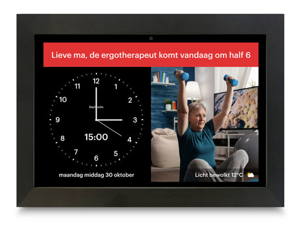 'DayClock Generations 10' - Kalenderklok | Contact en zorg op afstand