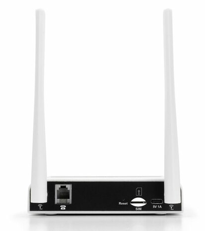 Geemarc CL2000 GSM 4G interface voor bellen via sim-kaart met analoge telefoon.