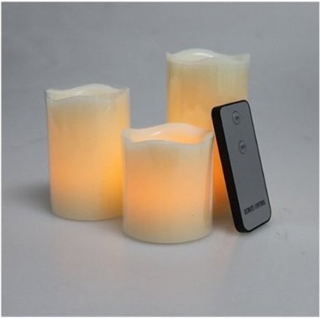 Elektrische wax kaarsen - Levensechte vlam (3 Stuks)