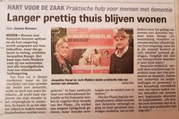 DAT MAG IN DE KRANT! Dementie-winkel.nl in rubriek 'Hart voor de zaak' | Financiële Telegraaf