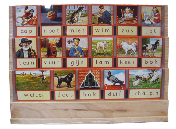 Leesplankje Aap Noot Mies