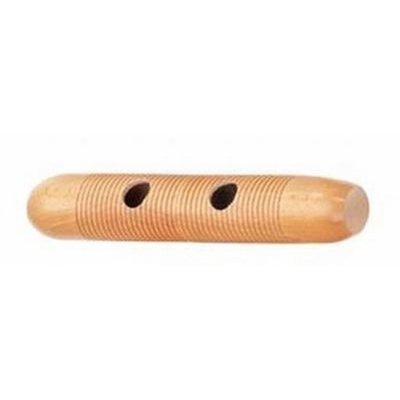 Muziekinstrument - Guiro beuken 2 gaten, 5 x 32 cm