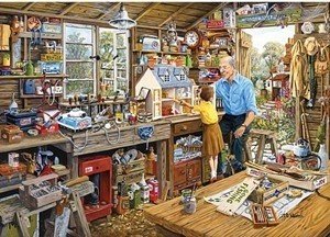 Puzzel - 40 XL stukjes - Opa's werkplaats