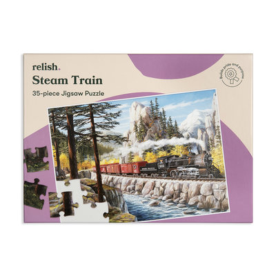 Puzzel - 35 XXL stukjes - Stoomtrein