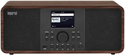 Radio - Inclusief Radio Remember Jaarabonnement - Imperial DABMAN i205 stereo hybride internetradio met DAB+, FM en Bluetooth 5.0, walnoot