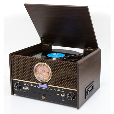 Radio - Nostalgisch muziek center - GPO CHESTERTONDAB (DAB+, Radio, CD, Bluetooth, Platen en Cassette))