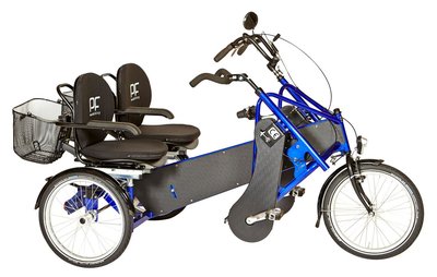 PF DUO fiets, 7 versnellingen, gebruiksvriendelijk, onafhankelijk trappen.
