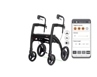 Parkinson Rollator Rollz Motion Rythm | bevordert regelmatig looppatroon