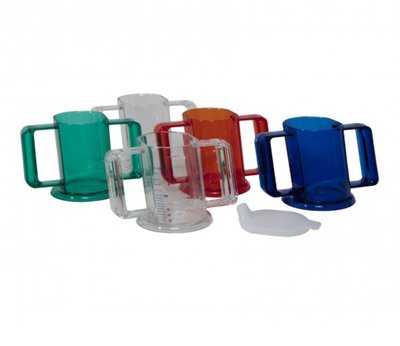 Handy Cup met deksel  | Transparant in diverse kleuren