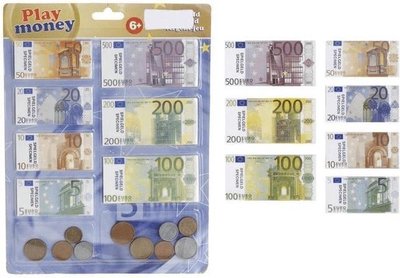 Euro biljetten en munten (nep)