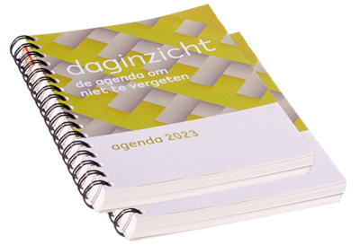 *Daginzichtagenda 2023 - Metalen wire-o binding (met/zonder pictogramstickers)