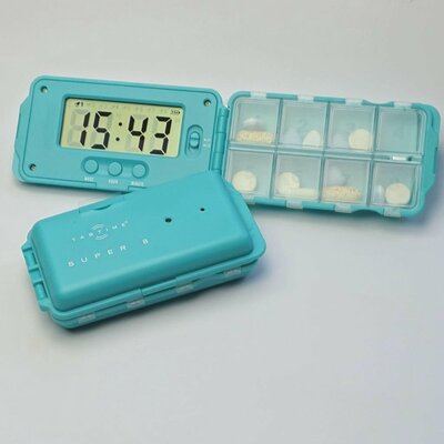 Medicijnendoos - Tabtime super 8 pillendoos met 8 alarmen