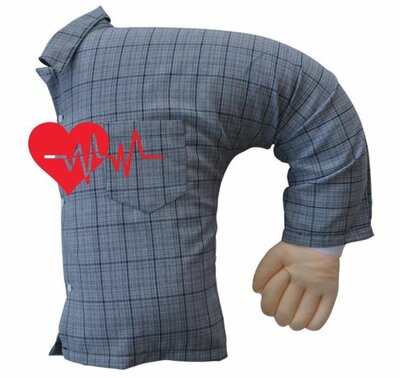Hoofdkussen - Partner - Man hartslag