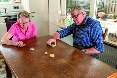 Jeu de boules op tafel