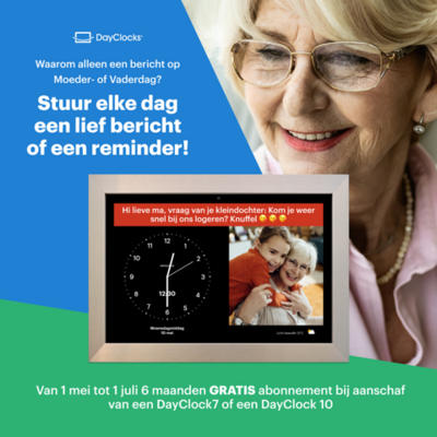 'DayClock 7' - Kalenderklok | Contact en zorg op afstand