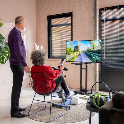 Fietslabyrint Thuis App & Moofit Sensor - Virtueel fietsen op elke hometrainer