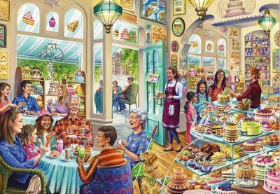 Puzzel - 100 XL stukjes - Oma's traktatie in een patisserie