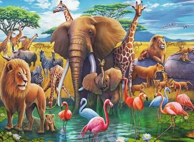Puzzel - 200 XL stukjes - Op Safari