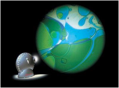 Space Projector + 1 Oliewiel groen/blauw  |  projectie van 1,5 tot 4 meter