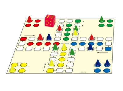 Ergernisspel - Ludo - spelmat - XXL [149x149cm]
