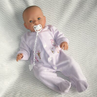 Pop - Babypop - meisje met slaapogen en speen