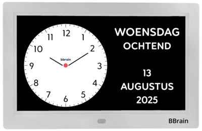 BBrain Basic - Analoge dementieklok - Wit