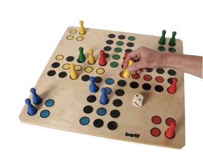 Mega XXL Ludo – Groot mens erger-je-niet spel met extra grote pionnen