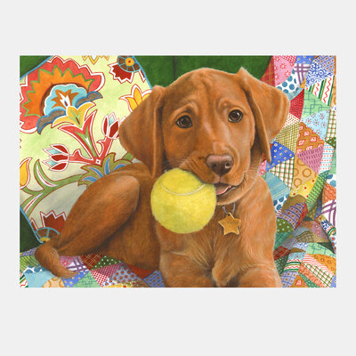 Puzzel - 13 XXL stukjes - Spelende Puppy