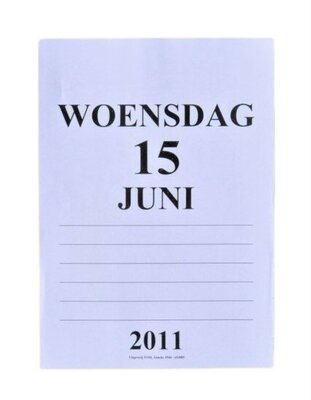 Grootletter A4 zorgkalender met ruimte voor notities 2026 – per dag afscheurbaar