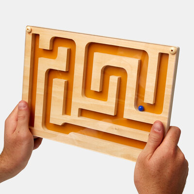 Knikkerdoolhof - geel