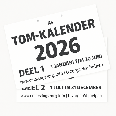 Grootletter Dagkalender 2026 A5 – TOM Kalender A5