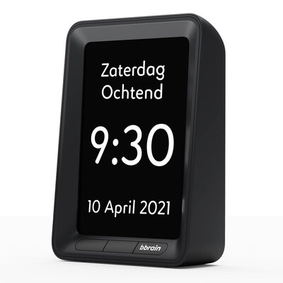 BBrain Basic - Sprekende kalenderklok Zwart
