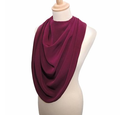 Bibetta Pashmina Sjaal Slab - Wijn rood