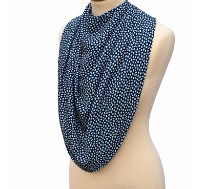 Bibetta Pashmina Sjaal Slab - Navy Stip